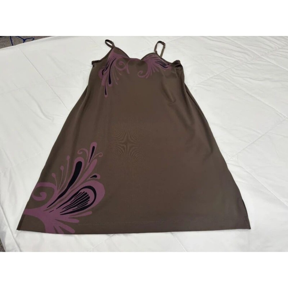 Ladies Small Brown Athleta Sport Dress with Built In bra